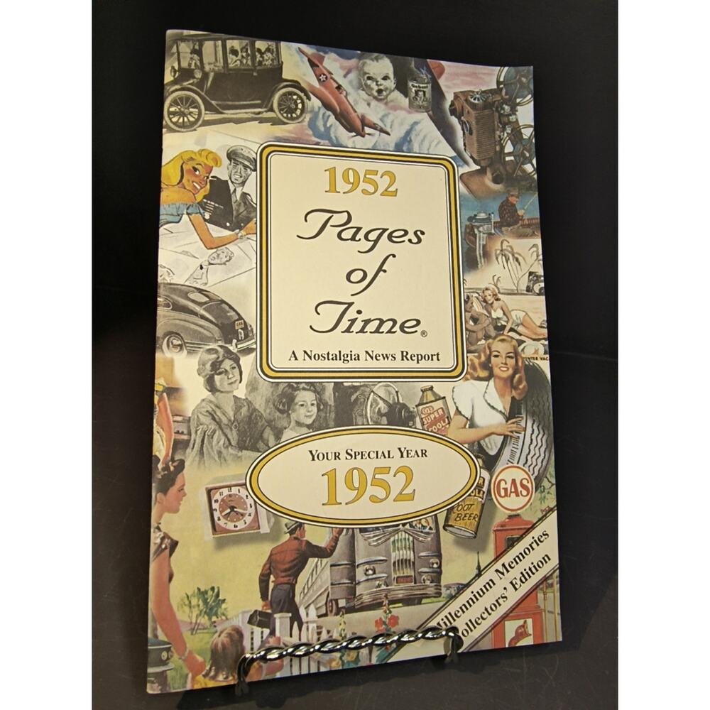 1472.  Pages of Time Booklet 1952 Nostalgic News and Ads